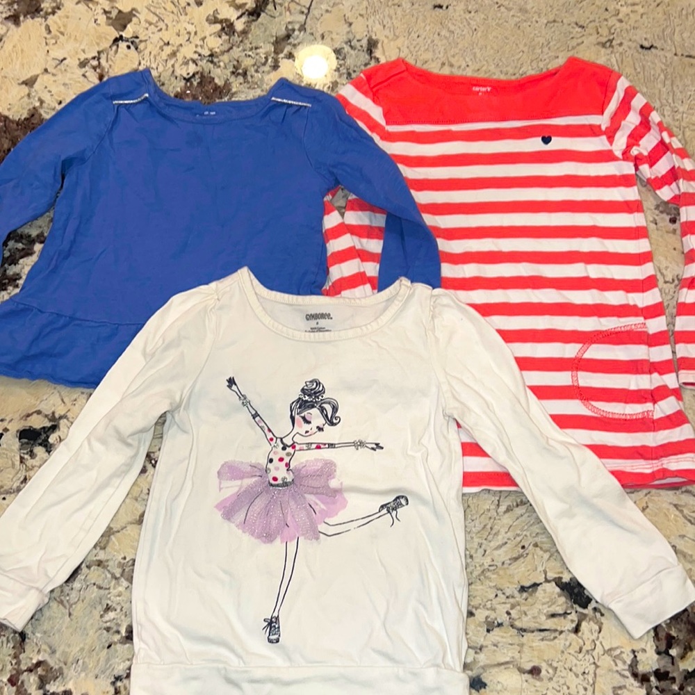 Carters, Oshkosh & Gymboree long sleeve t-shirts size 5/5T